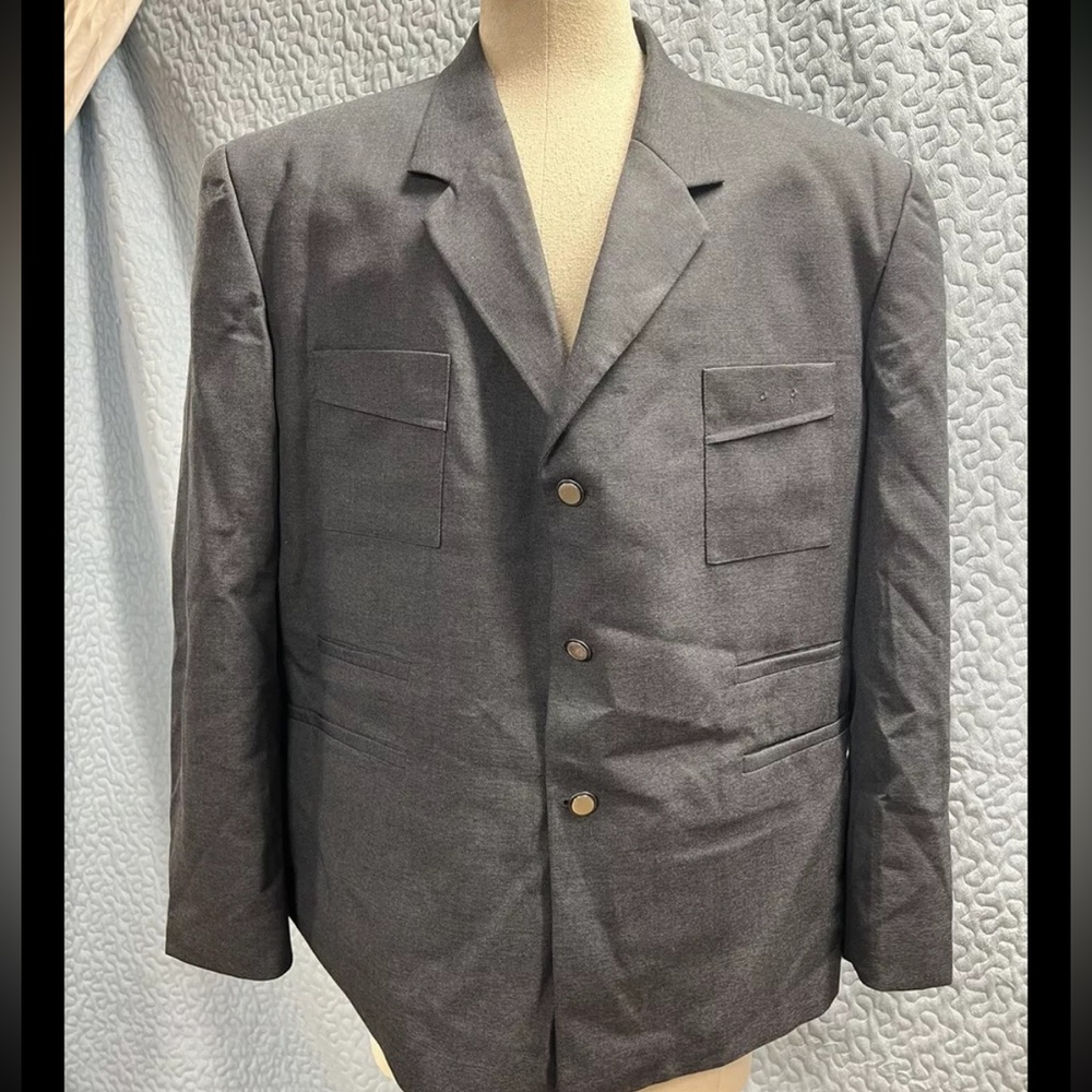 Amtrak Train Conductor Jacket 6 Pockets Size 42